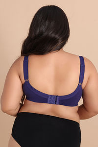 Zivame True Curv Double Layered Non Wired Full Coverage Super Support Bra - Blue Ribbon — thumbnail 4